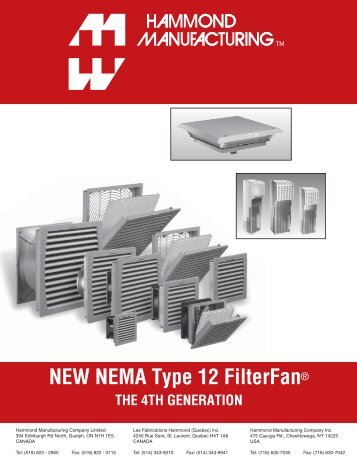 NEMA Type 12 FilterFan - Hammond Mfg.