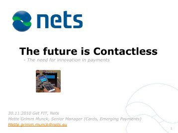 and contactless payments - CFIR