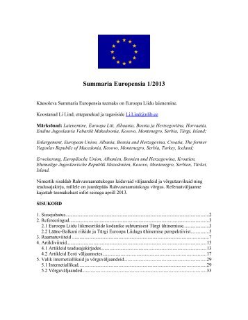 01 - Euroopa Liidu Infokeskus