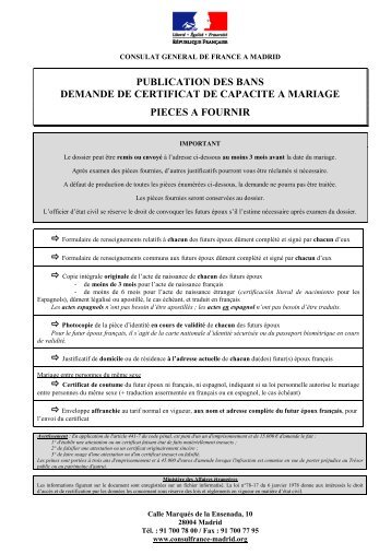 CONSULAT GÃNÃRAL DE FRANCE Ã MADRID