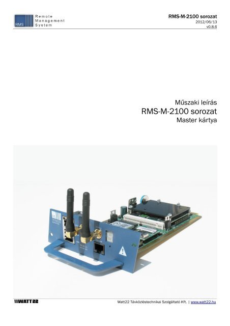 RMS-M-2100 sorozat - Watt22 Kft