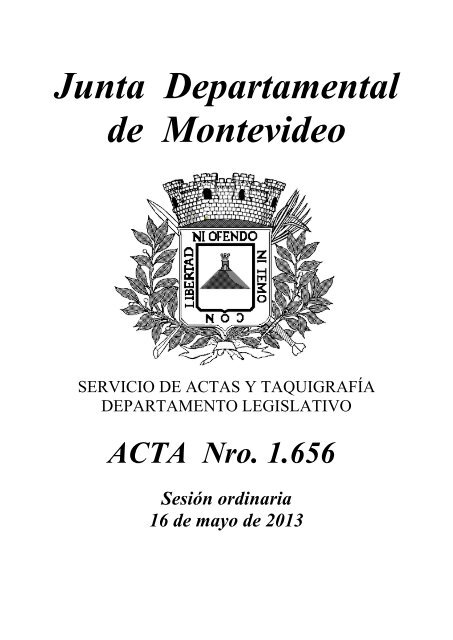 Sesia N Ordinaria Junta Departamental De Montevideo