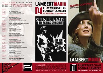 Lambertmania Flyer - Tilsiter Lichtspiele