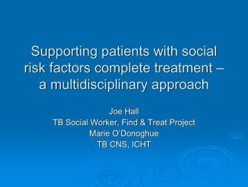 Supporting patients with social risk factors complete treatment Ã¢Â€Â“ a ...