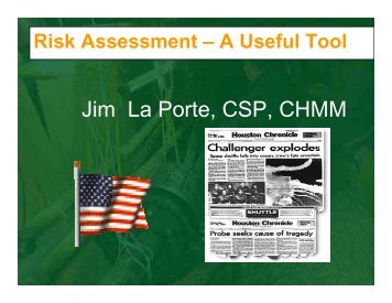 LaPorte Risk Assessment PPT