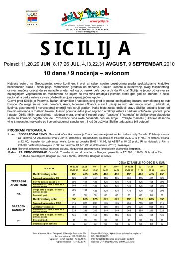 SICILIJA - Jolly Travel