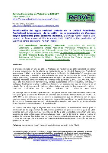 Leer articulo completo en .pdf - Veterinaria.org