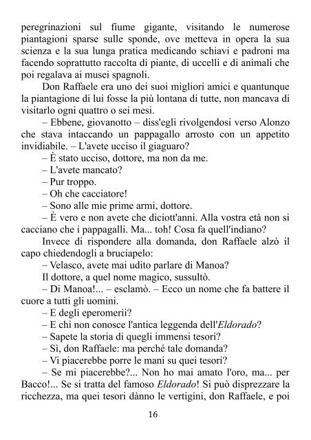 "La CittÃ  dell'Oro" di Emilio Salgari - Altervista