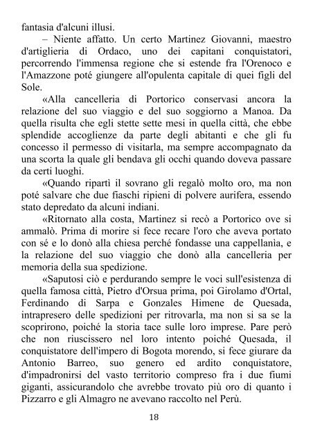 "La CittÃ  dell'Oro" di Emilio Salgari - Altervista