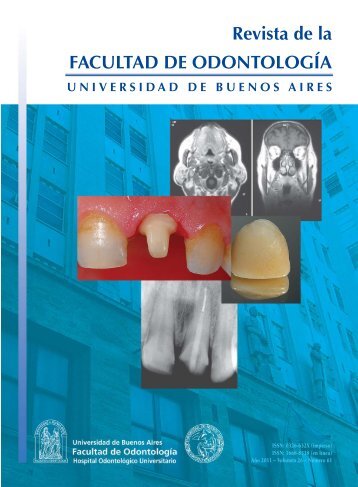 nuestra revista - Facultad de OdontologÃ­a - Universidad de Buenos ...