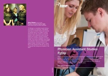 Physician Assistant Studies PgDip - St George's, University of London