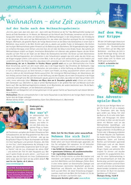 Dezember 2008 / Januar 2009 Zum Mitnehmen! - Familienmagazin ...