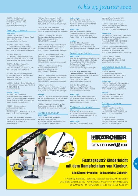 Dezember 2008 / Januar 2009 Zum Mitnehmen! - Familienmagazin ...