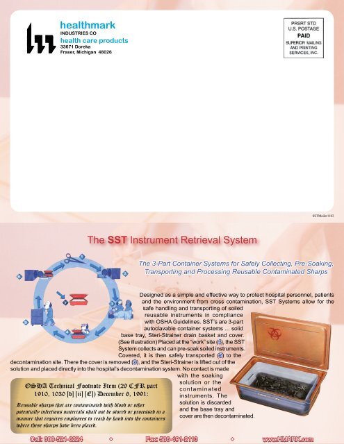 SST Mailer - Healthmark Industries Company