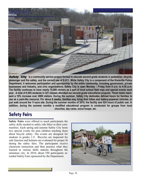 Knoxville Police Department 2010 Annual Report - City of Knoxville