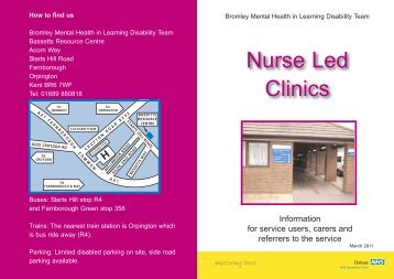 referrer carer nurse led clinic_Layout 1 - Oxleas NHS Foundation Trust