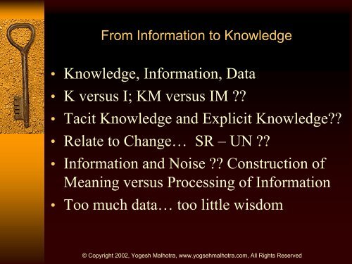 Knowledge Generation: Strategy, Technology, and Implementation