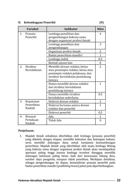 Pedoman Akreditasi Majalah Ilmiah LIPI