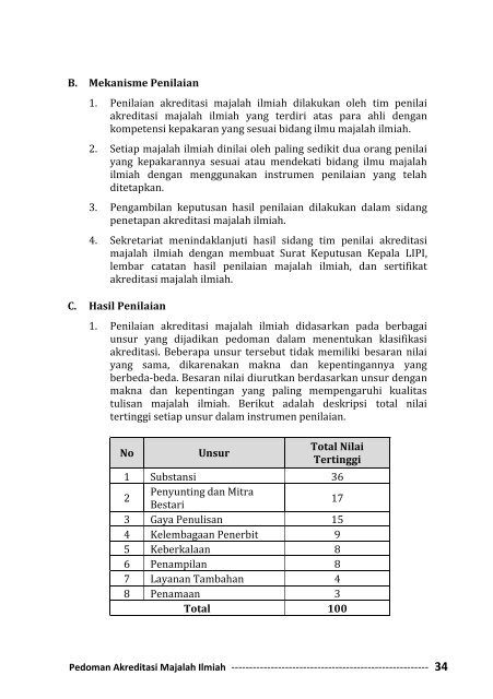 Pedoman Akreditasi Majalah Ilmiah LIPI