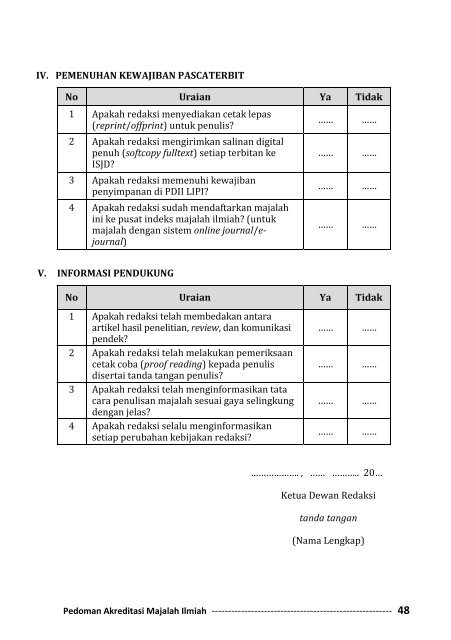 Pedoman Akreditasi Majalah Ilmiah LIPI