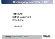 Einführung in das Scheduling