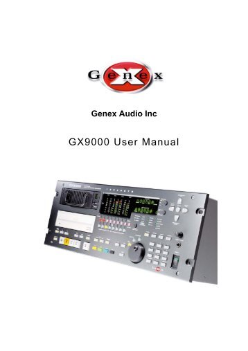 Genex GX9000 - SRTalumni.com
