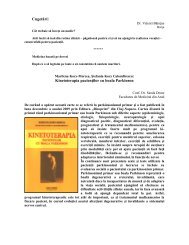 CugetÄri: Kinetoterapia pacienÅ£ilor cu boala Parkinson - colmedmm.ro