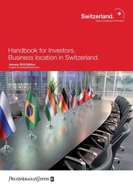 Handbook for Investors. Business location in Switzerland.