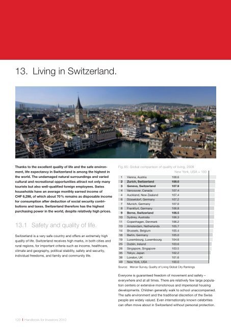 Handbook for Investors. Business location in Switzerland.