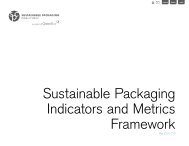 Sustainable Packaging Indicators and Metrics ... - Smartpackaging