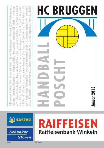 Handball Poscht: Januar 2013 - HC Bruggen