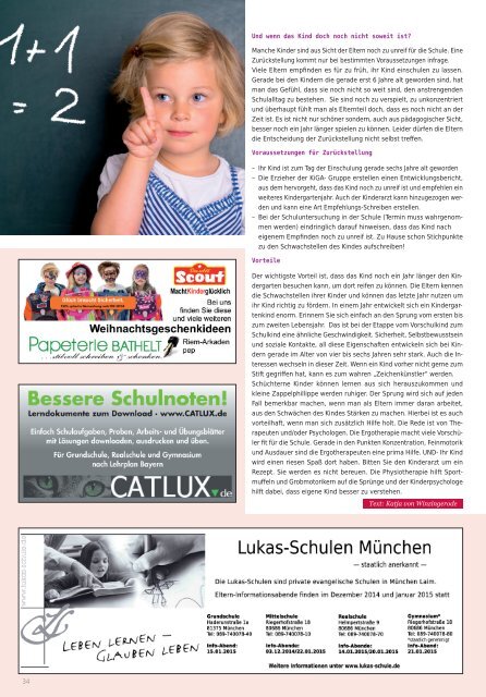 Zwergerl Magazin München/Oberland Dez 14 / Jan 15