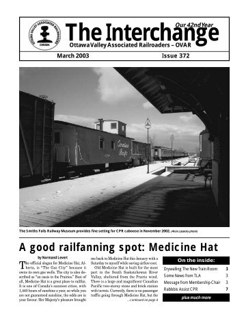 The Interchange - Ottawa Valley Associated Railroaders