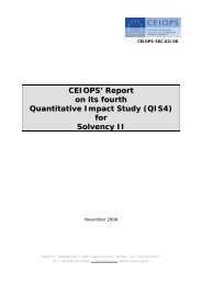 Report on its fourth Quantitative Impact Study (QIS4 ... - Eiopa - Europa