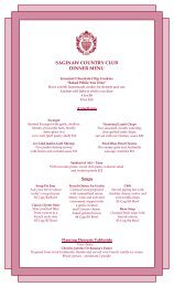 saginaw bay yacht club menu