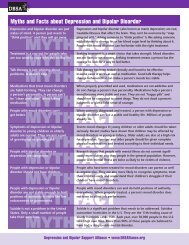 Myths and Facts about Depression and Bipolar Disorder (PDF)