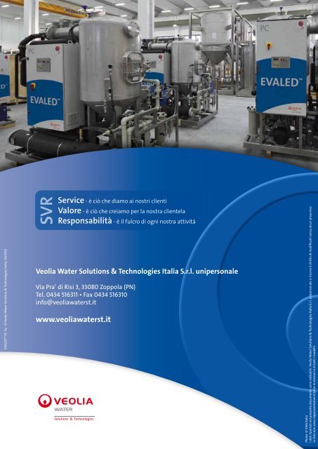 Evaled™ PC - Veolia Water Solutions & Technologies