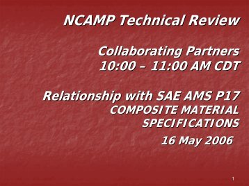 NCAMP Technical Review