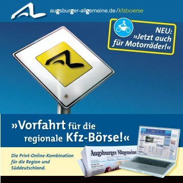 VorfahrtfÃ¼r die regionale Kfz-BÃ¶rse! - Augsburger Allgemeine