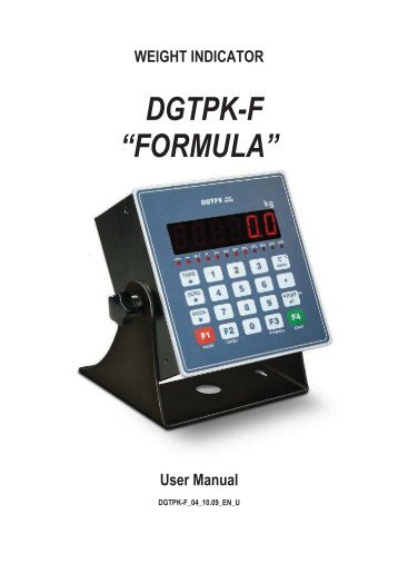 DGTPK User manual Eng.pdf - Vetek Scales