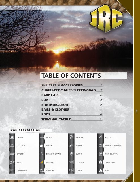 TABLE OF CONTENTS - Pure Fishing