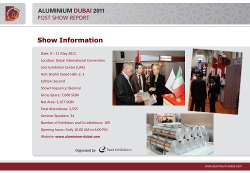 Post Show Report of the successful ALUMINIUM DUBAI 2011