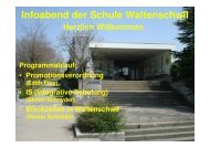 Infoabend der Schule Waltenschwil