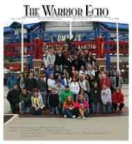 The Warrior echo - Wahoo Public Schools