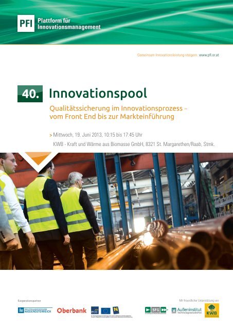 Innovationspool - PFI Plattform fÃ¼r Innovationsmanagement