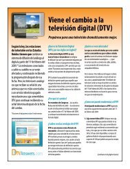 Viene el cambio a la televisiÃƒÂ³n digital (DTV) - DTV Answers