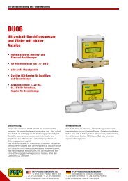 Ultraschall-Durchflussmesser und ZÃ¤hler mit lokaler Anzeige - PKP ...