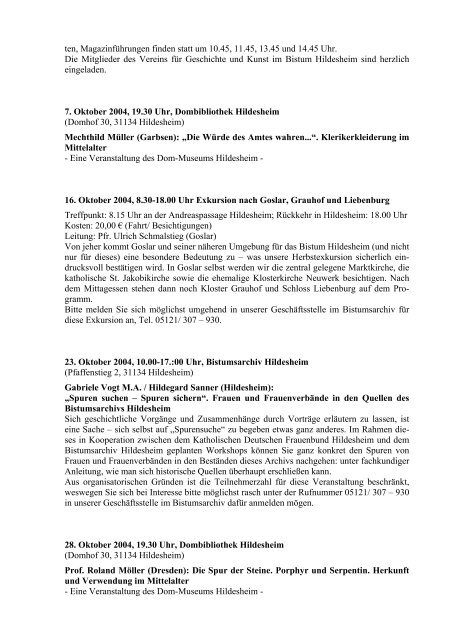 Verein fÃ¼r Geschichte und Kunst im Bistum Hildesheim