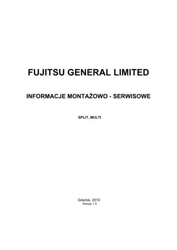 fujitsu general limited informacje montaÅ¼owo ... - Klima-Therm