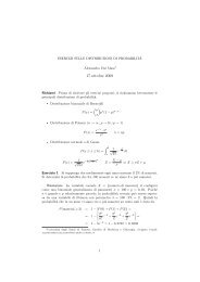 Esercizi sulle distribuzioni di probabilitÃ  - Alessandro Dal Maso